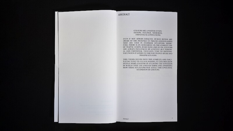 Colour as word, story, image.