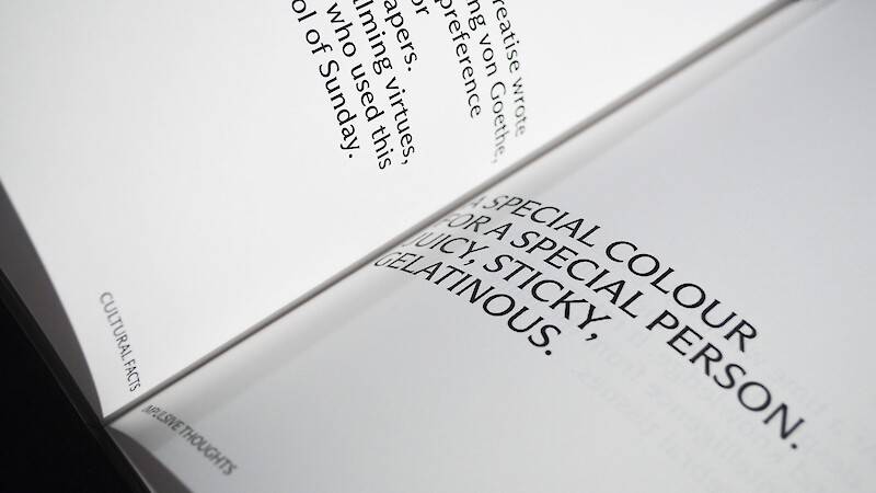 Colour as word, story, image.