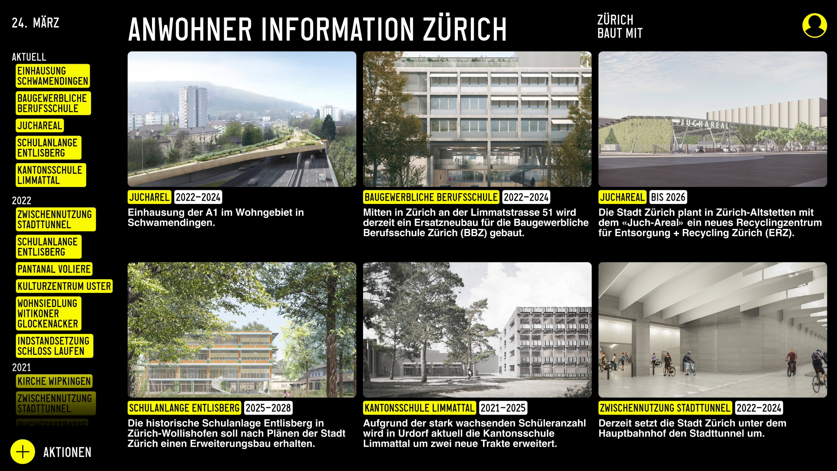 Züri Baut Mit: Rebekka Brandes, Nicola Canziani, Elia Geiger, Joël Roth