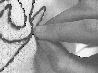 Abb. 4: Sticken von Hand