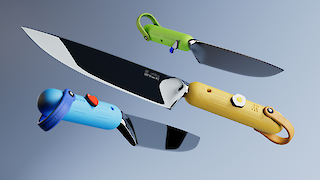 Abb. 1: Zwilling x Crocs, Messer-Konzept, Marc Iselin, Modul Identität und Marke ZHdK, 2023