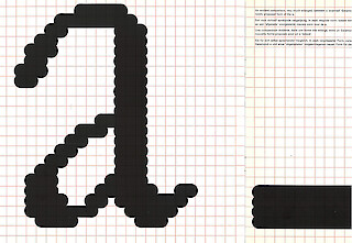 Abb. 3: Ausschnitt aus: Wim Crouwels «New Alphabet» specimen von 1967, Alicia Godel, ZHdK, 2023