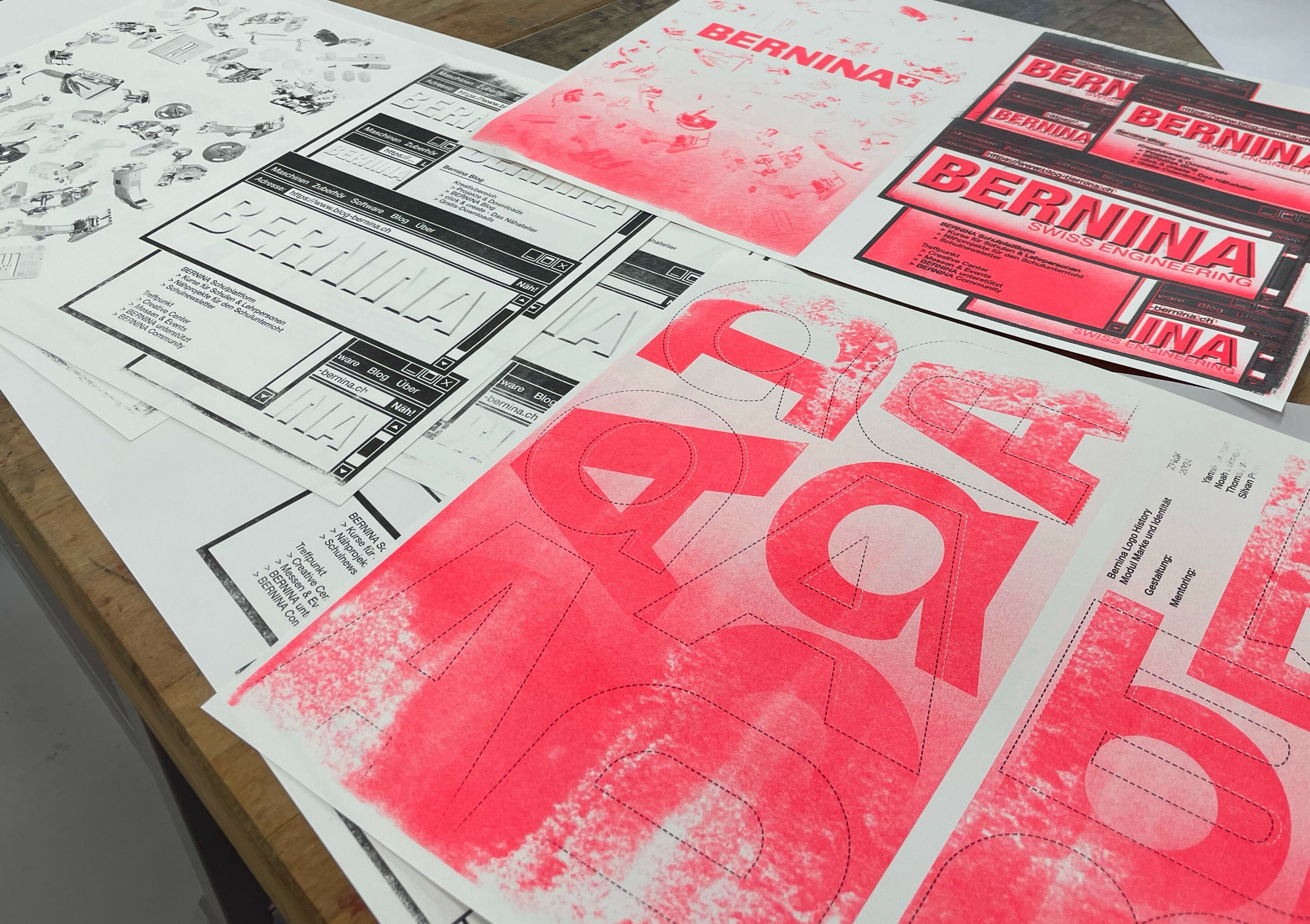 Bernina: Druckprozess