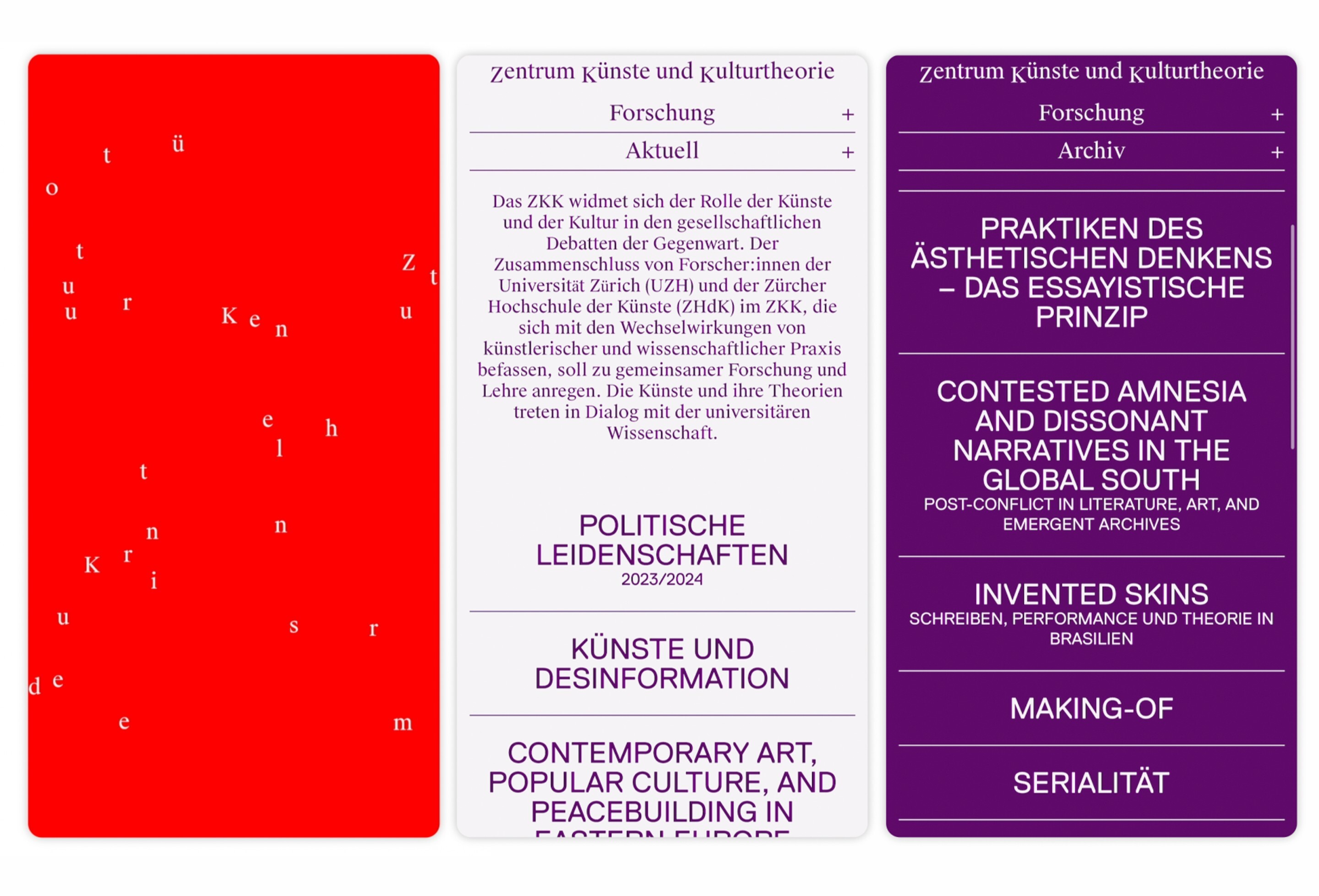 Zentrum Künste und Kulturtheorie
