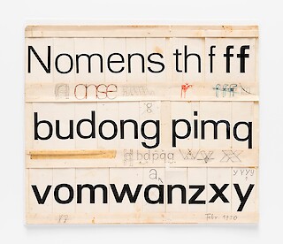 Ill. 1: Adrian Frutiger, «Vorprojekt der Univers» (1950–1951), Museum für Gestaltung Zürich, grapic design collection. Donated by the Swiss Foundation Type and Typography