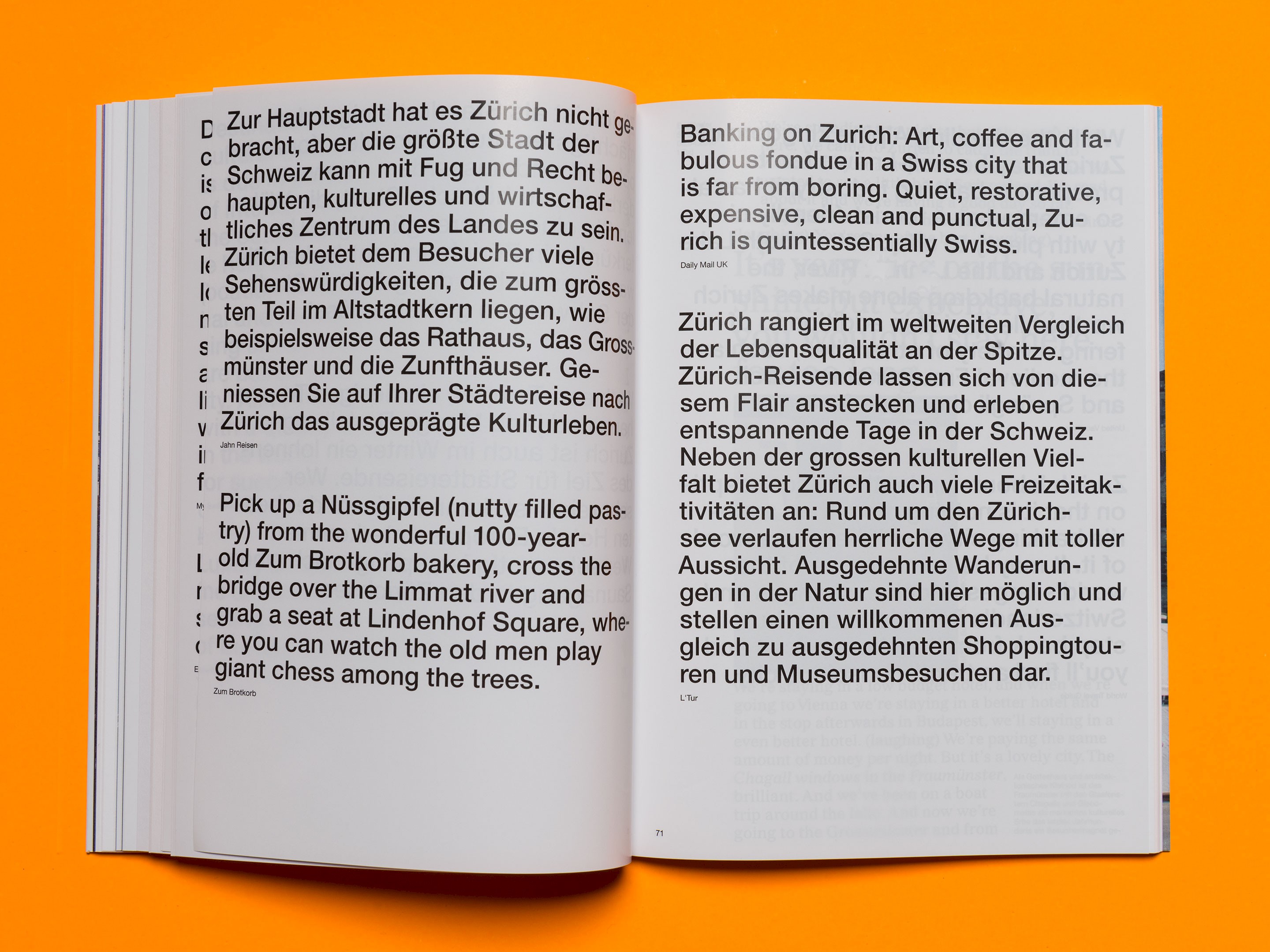 Zürich liegt am Meer