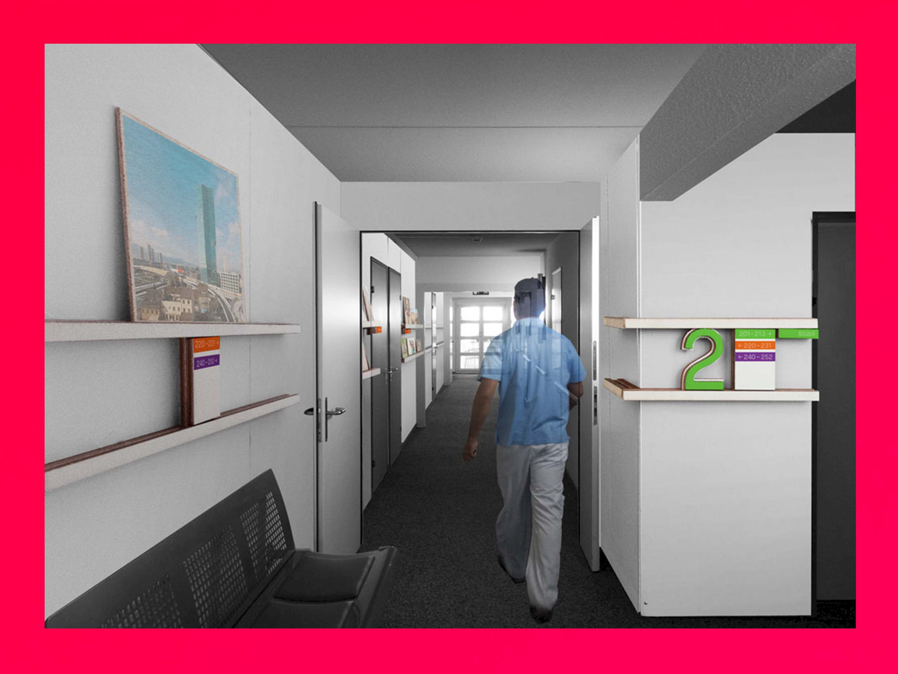 Signaletikkonzept Altersheim Buttenau, Adliswil