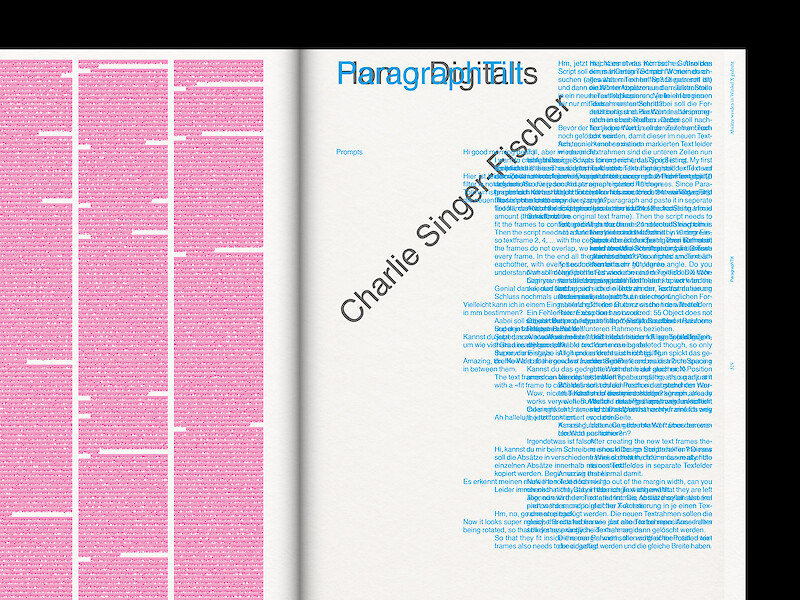 TypoMorphosis – An Exploration of Typesetting through InDesign Scripting