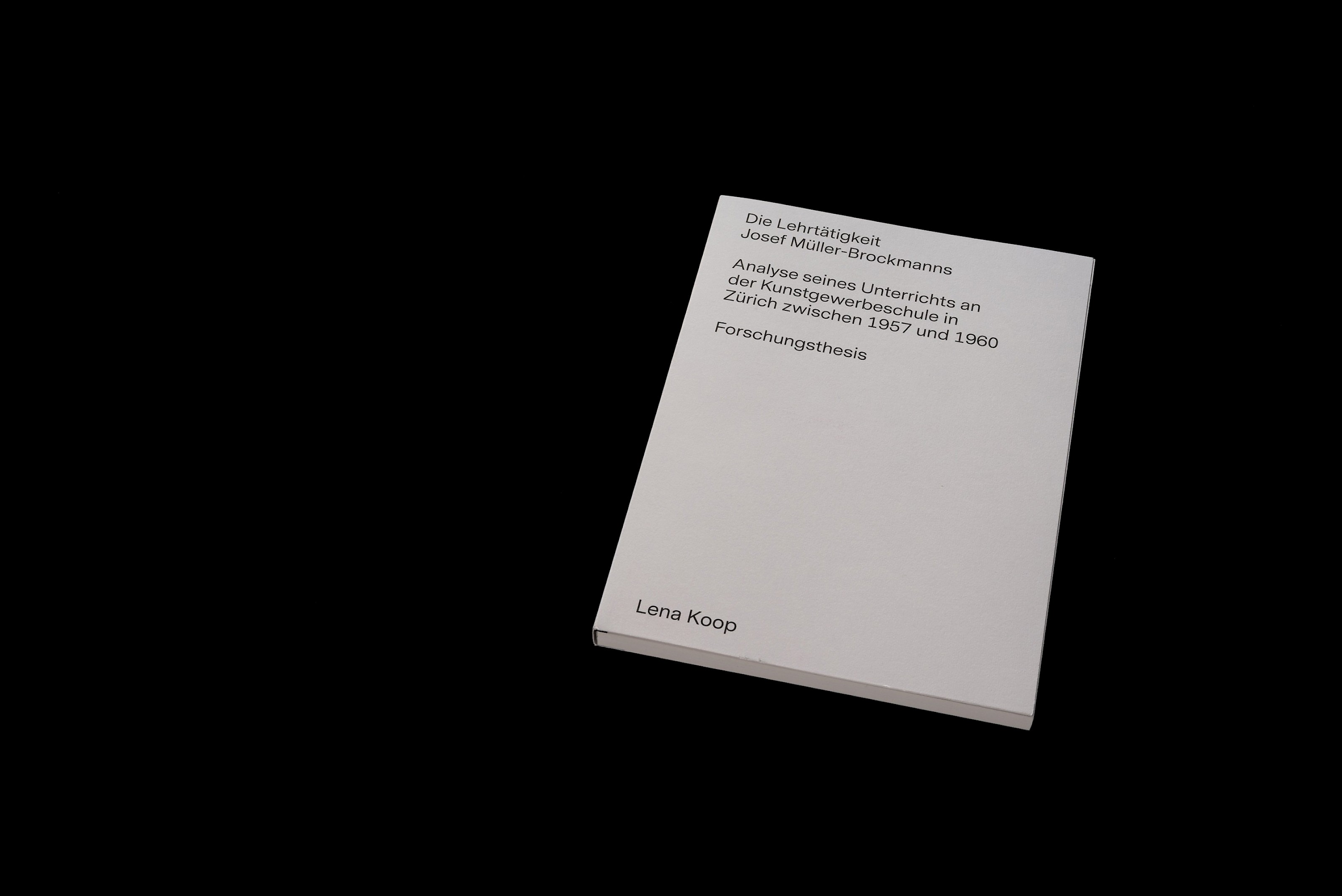 The teaching of Josef Müller-Brockmann