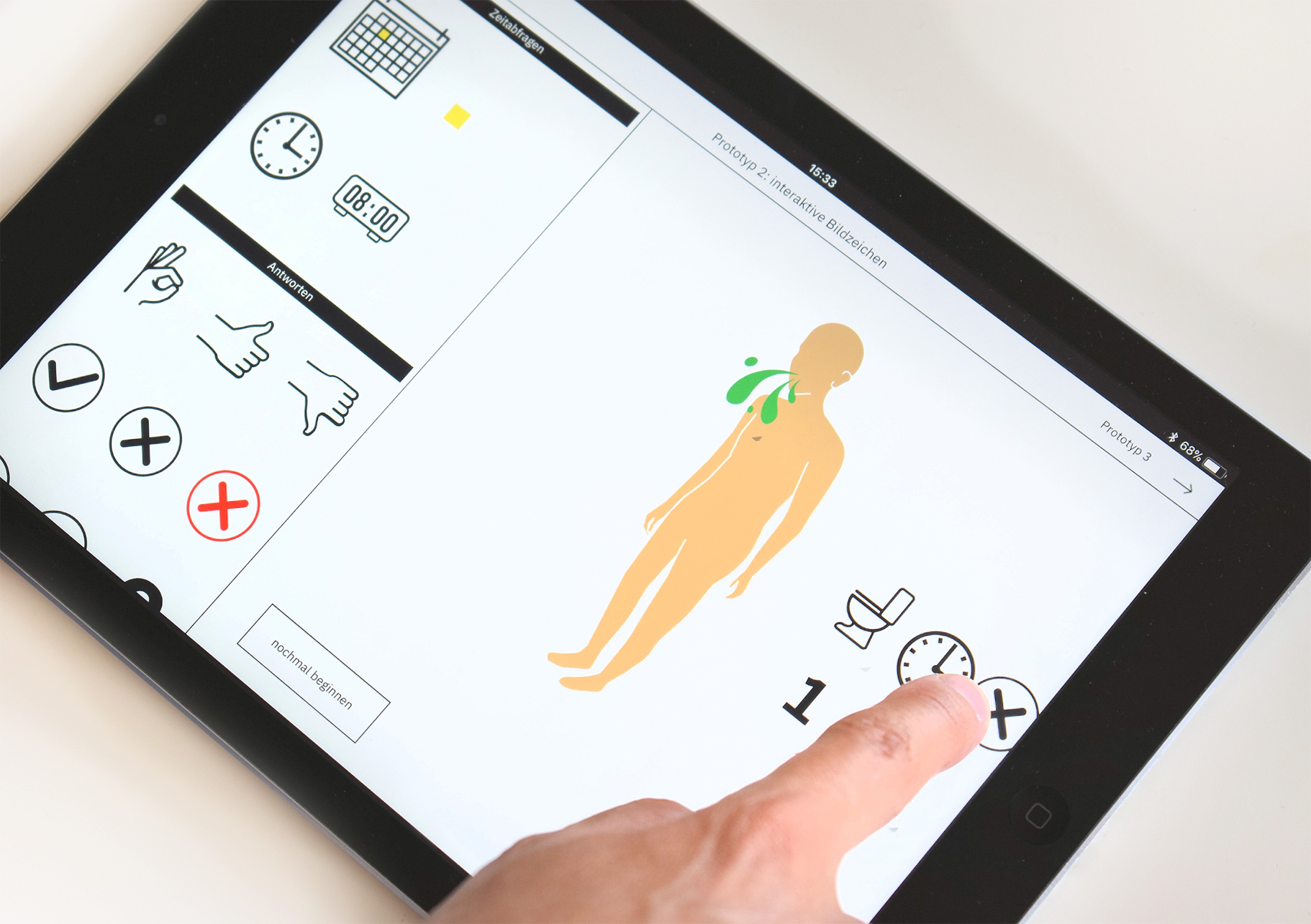 Visual Aid – Gestalterische Untersuchungen zur visuellen Unterstützung bei Sprachbarrieren im Kindernotfall