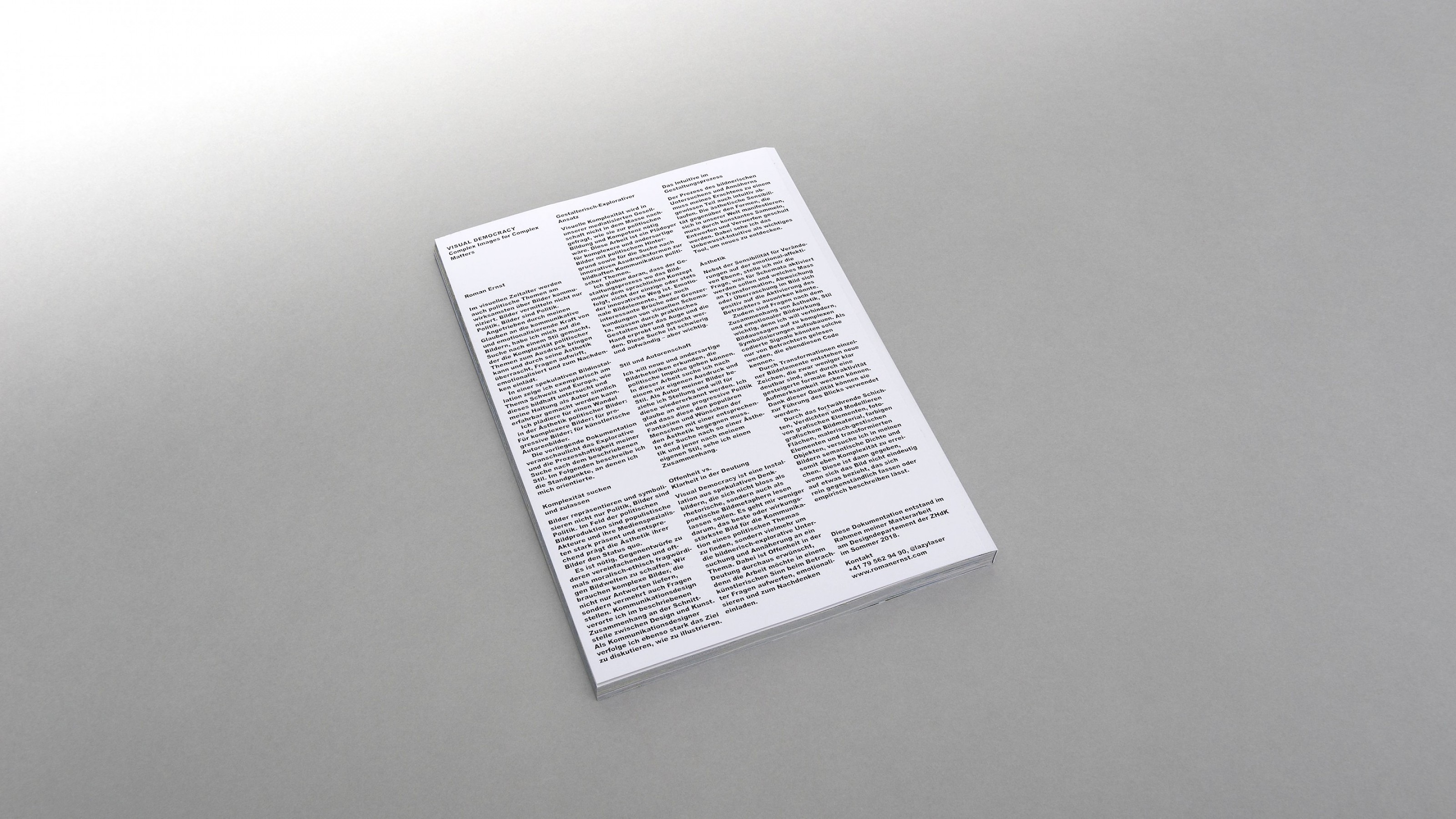 Visual Democracy – Complex Images for Complex Matters