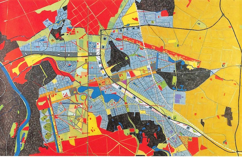 Masterplan Ville Nouvelle Melun-Sénart von Rem Koolhaas, OMA, 1987