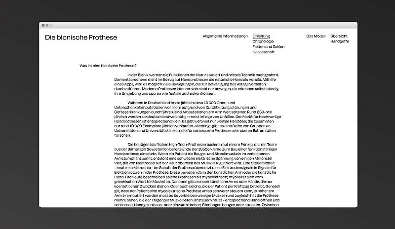 Die bionische Prothese
