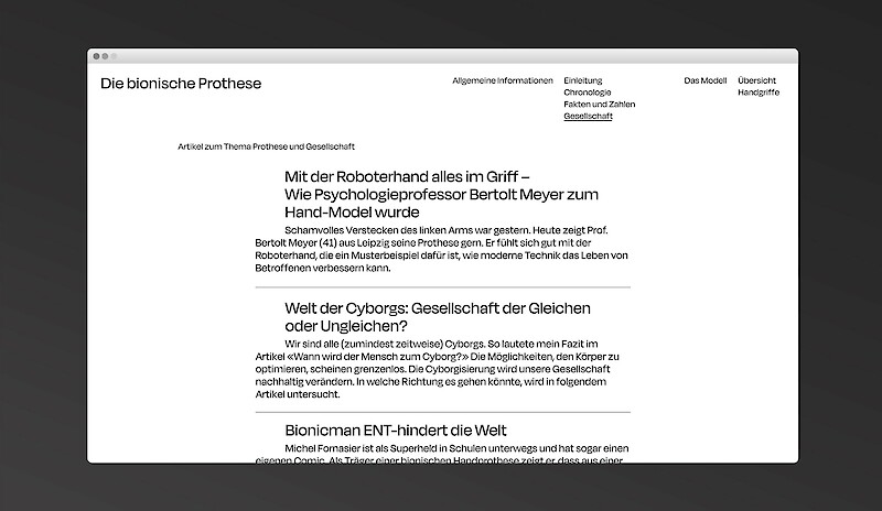 Die bionische Prothese