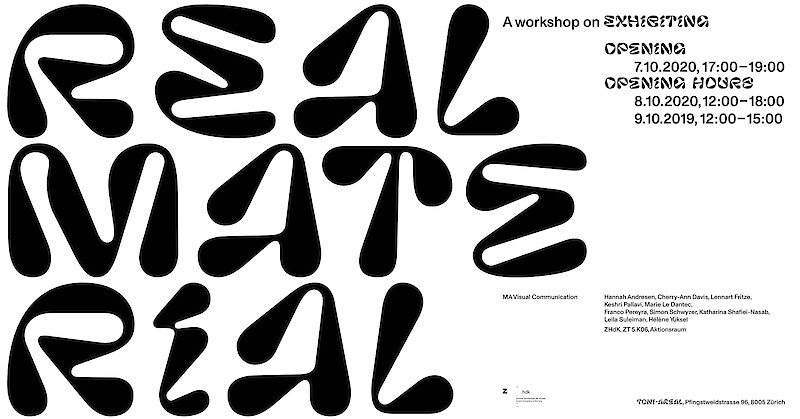 Real Material — A workshop on exhibiting