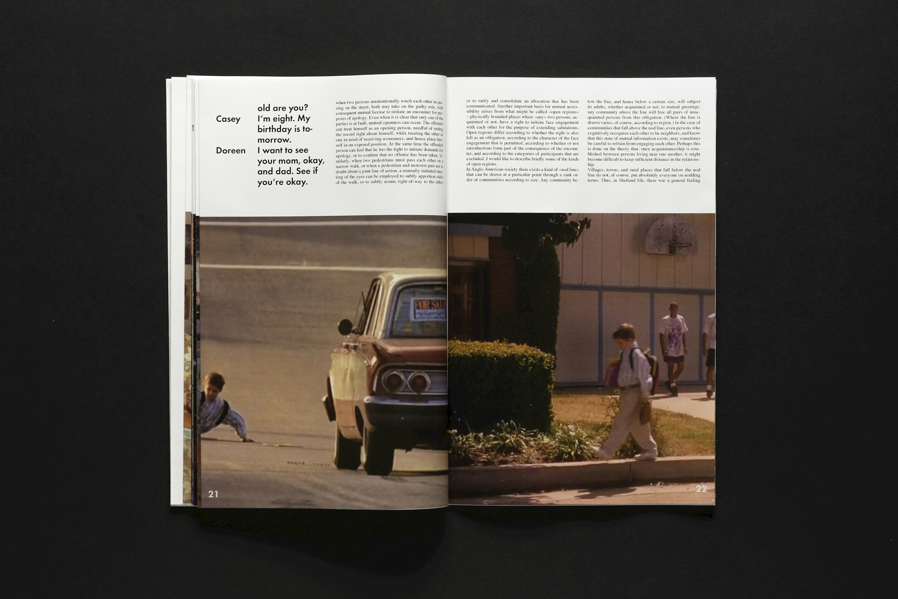 Blow up, zoom out, frame in