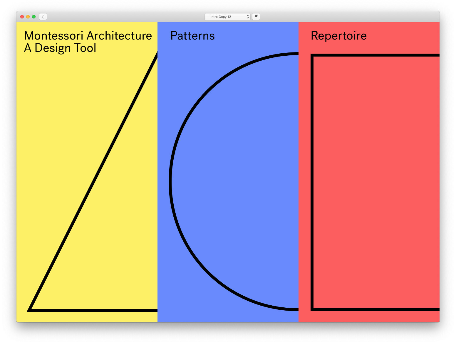Masterarbeit "Living Patterns"