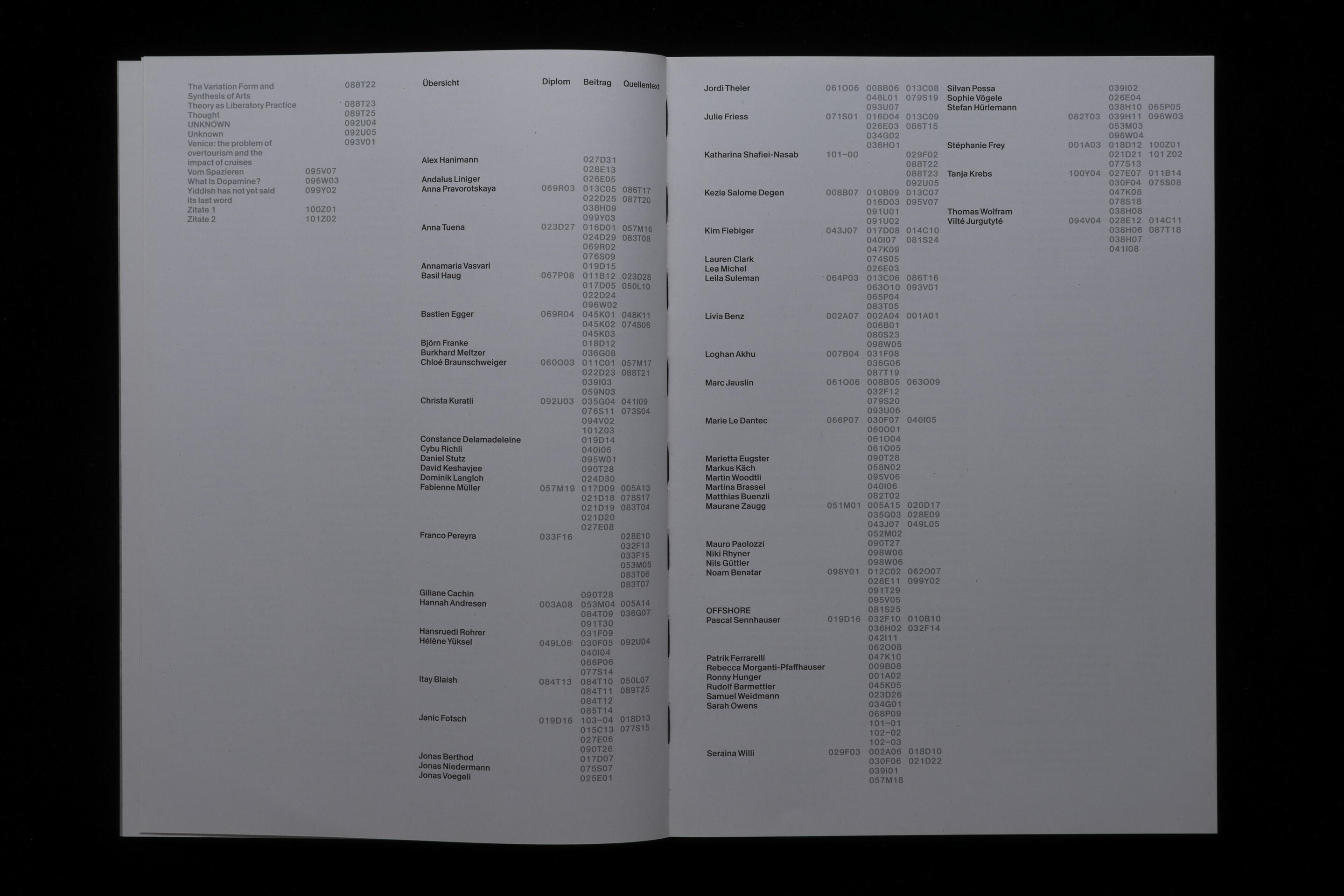 Diplompublikation BA/MA 2021