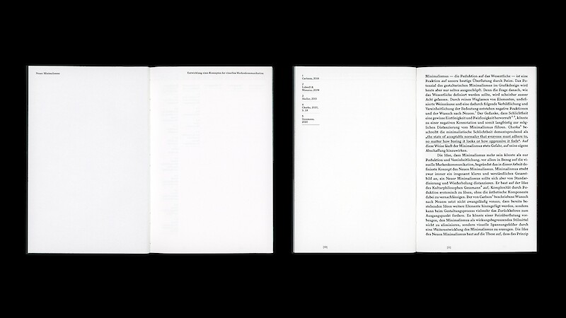 Neuer Minimalismus – Entwicklung eines Konzepts der visuellen Markenkommunikation