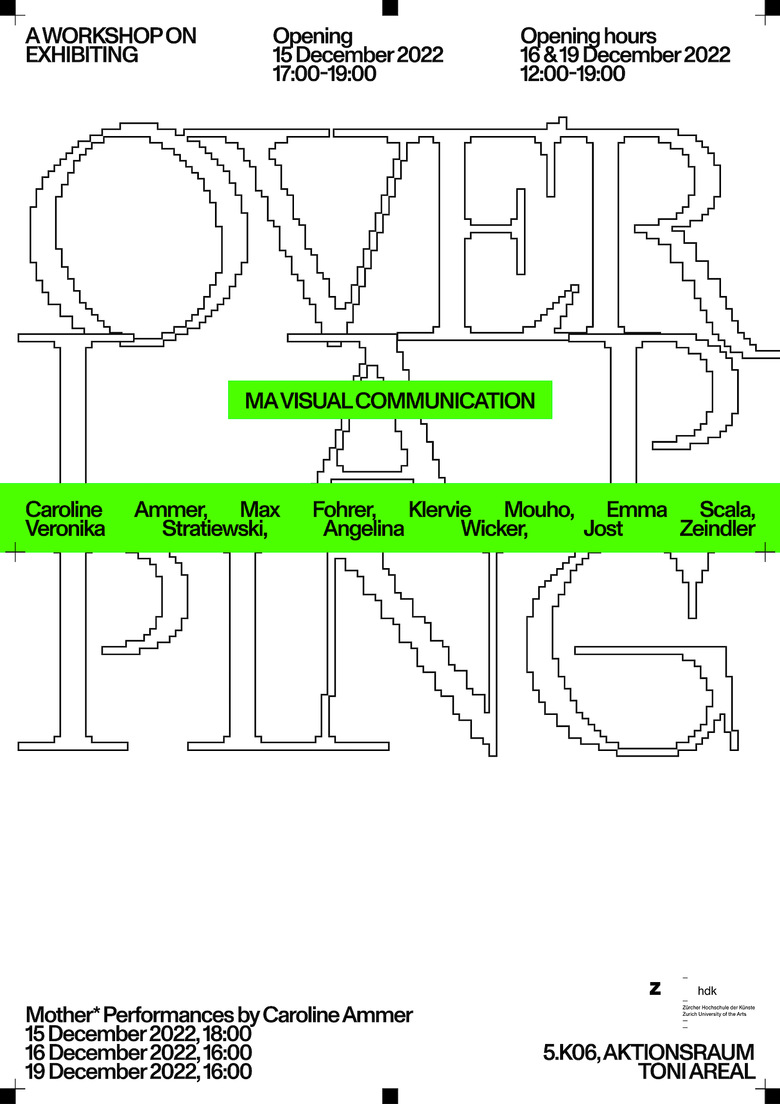 MA Work in Progress Exhibition