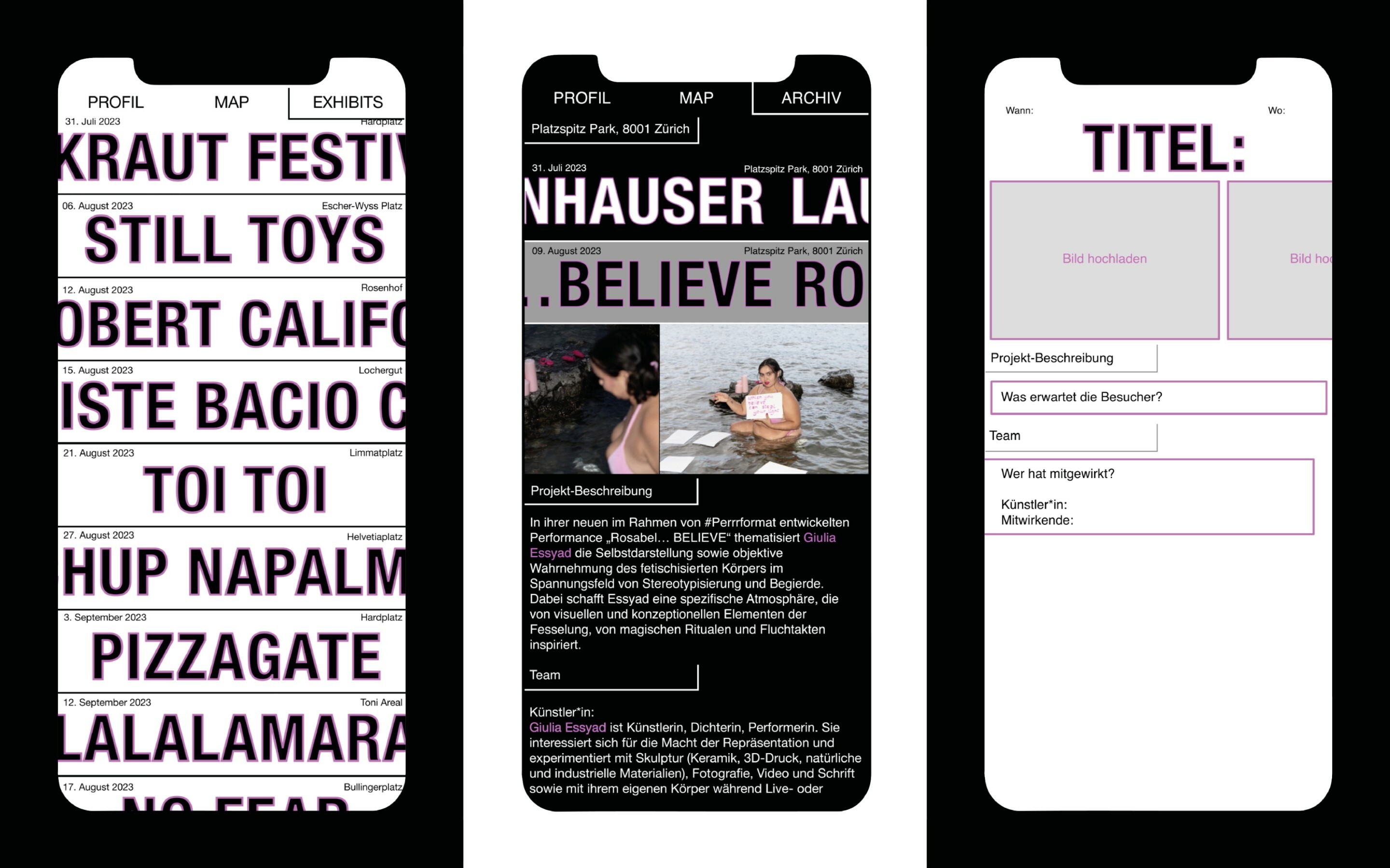 Kunstraum – Orlando Brunner, Alicia Godel, Alexander Meyer