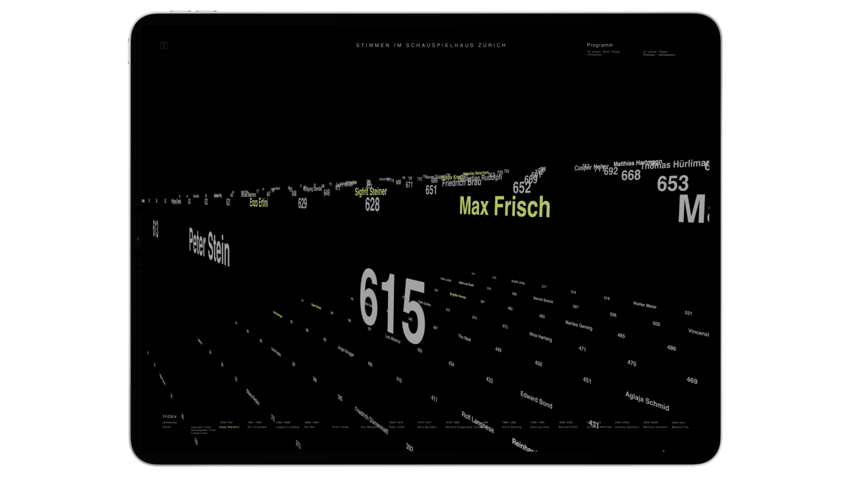 Stimmen des Schauspielhauses — Meriton Ajdini, Gian Egger, Nura Deon, Lea Paravac