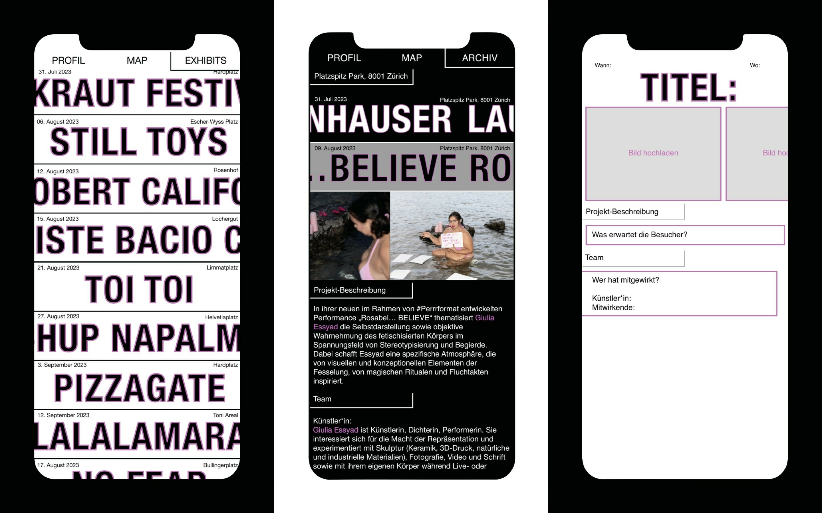 Kunstraum – Orlando Brunner, Alicia Godel, Alexander Meyer